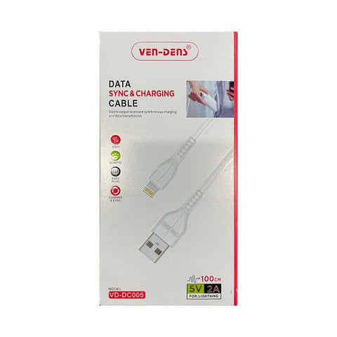Ven-Dens USB to Lightning Sync & Charging Cable 1 Meter