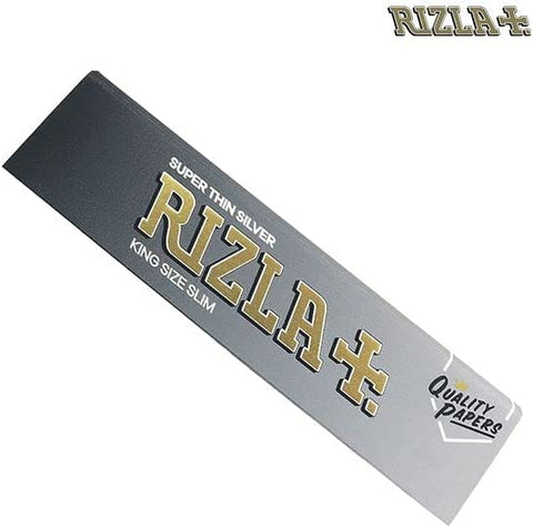 RIZLA KING SIZE SLIM SILVER ROLLING PAPER