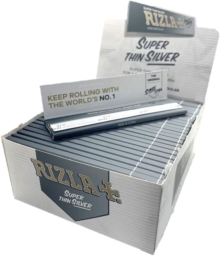 RIZLA KING SIZE SLIM SILVER ROLLING PAPER